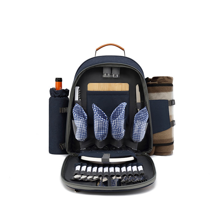 New Outdoor Portable Shoulder Picnic Backpack Multifunctional Thermal Bag