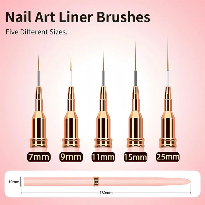 Professional Nail Art Liner Brush Set