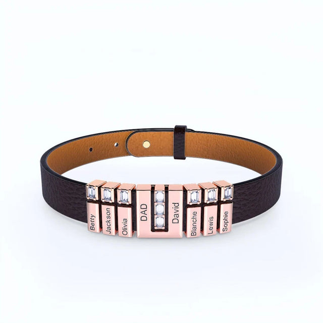 Mens Fashion Casual Faux Leather Bracelet Cord