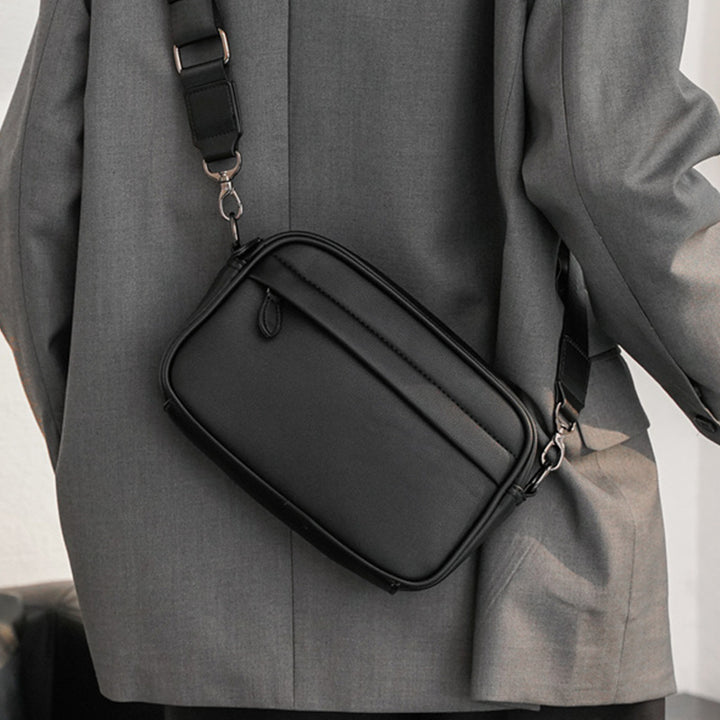 Leather Korean Style Shoulder Crossbody Small Chest Bag Men's Bag