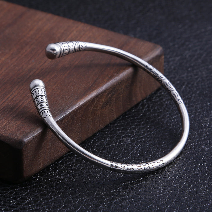 Men's And Women's Personality Simple Gold Hoop Stick Shape Bracelet