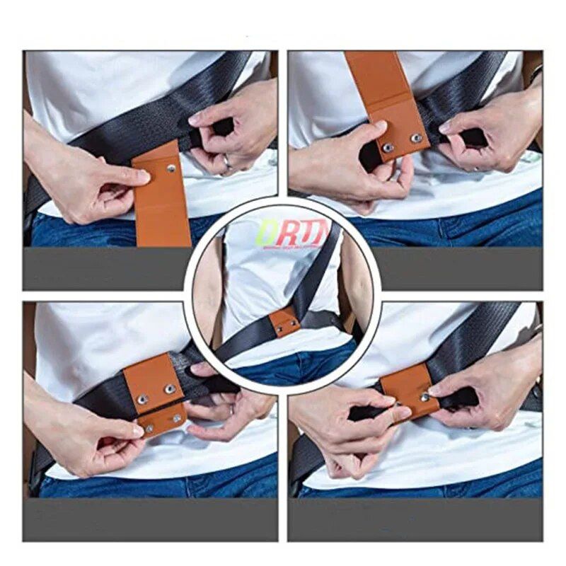 Luxury PU Leather Car Seat Belt Adjuster for Comfort & Safety