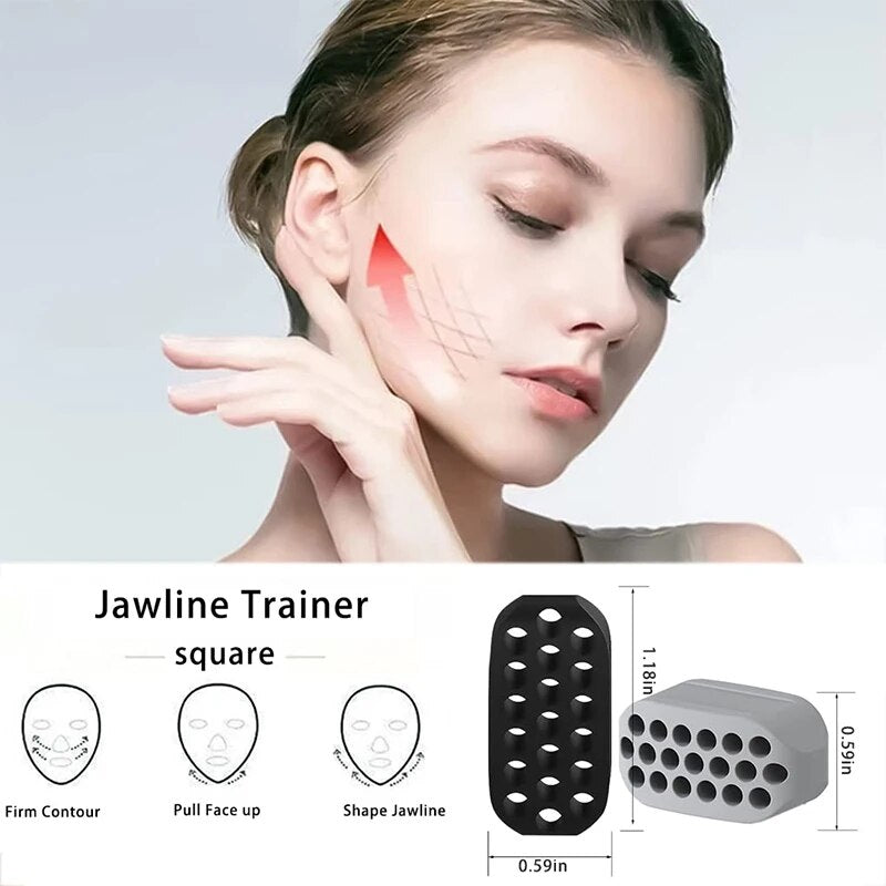 Jawline Sculptor and Facial Toner - Neck & Chin Fitness Ball for Enhanced Facial Contours