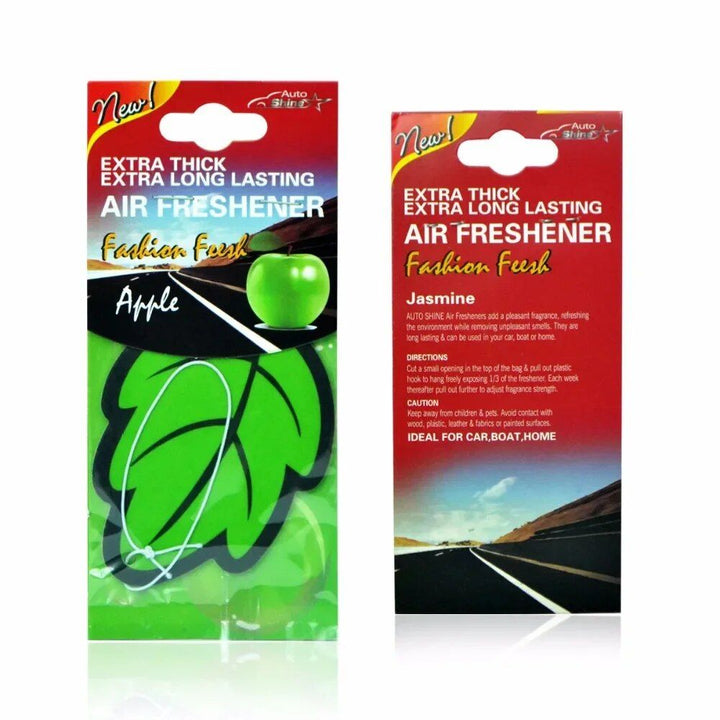 6-Piece Vanilla Scented Leaf-Shaped Car Air Freshener