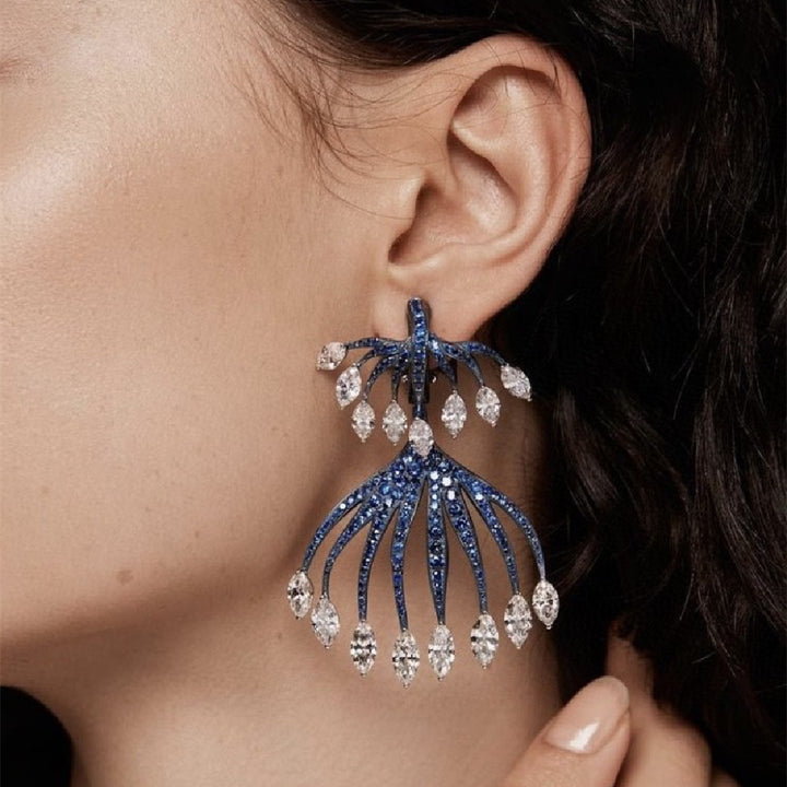 Fashion Smart Sea Jellyfish Tassel Earrings
