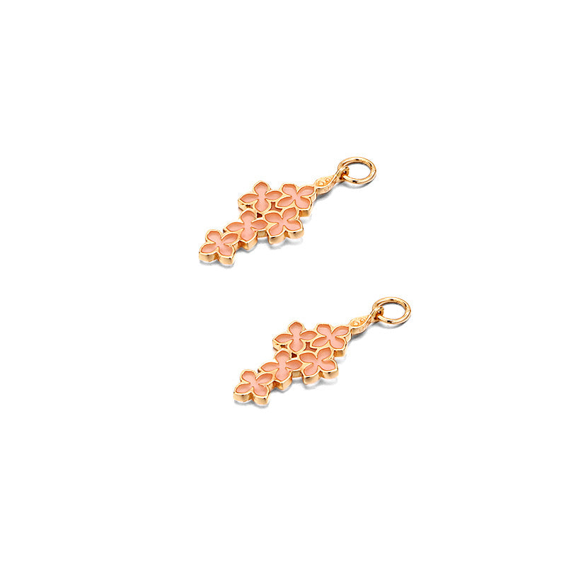 Light Luxury Flower Language Fashion Enamel Flower Earrings