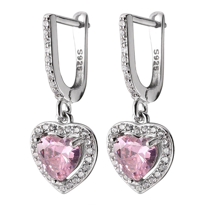 Love Sterling Silver Diamond Earrings