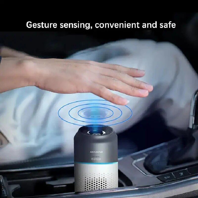 Portable Mini HEPA Car Air Purifier with Auto-Sensor Technology
