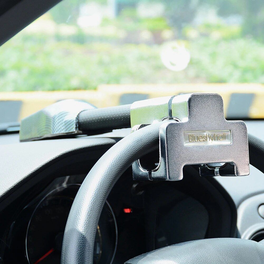 Universal Car Steering Wheel T-Lock with Alarm System
