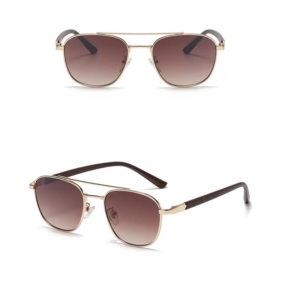 Trendy Vintage Oval Sunglasses with Wooden Frames for Women