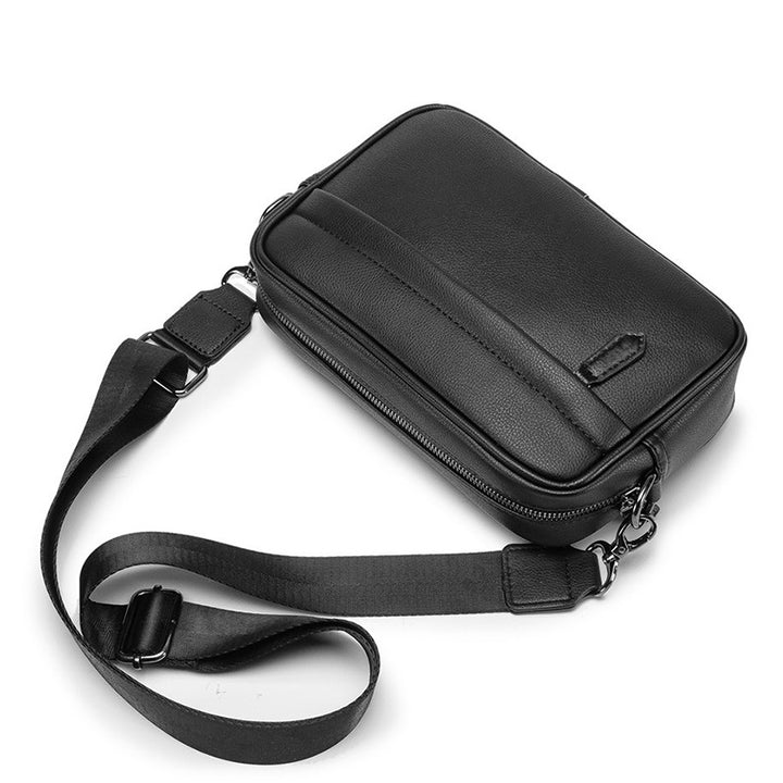 Leather Korean Style Shoulder Crossbody Small Chest Bag Men's Bag