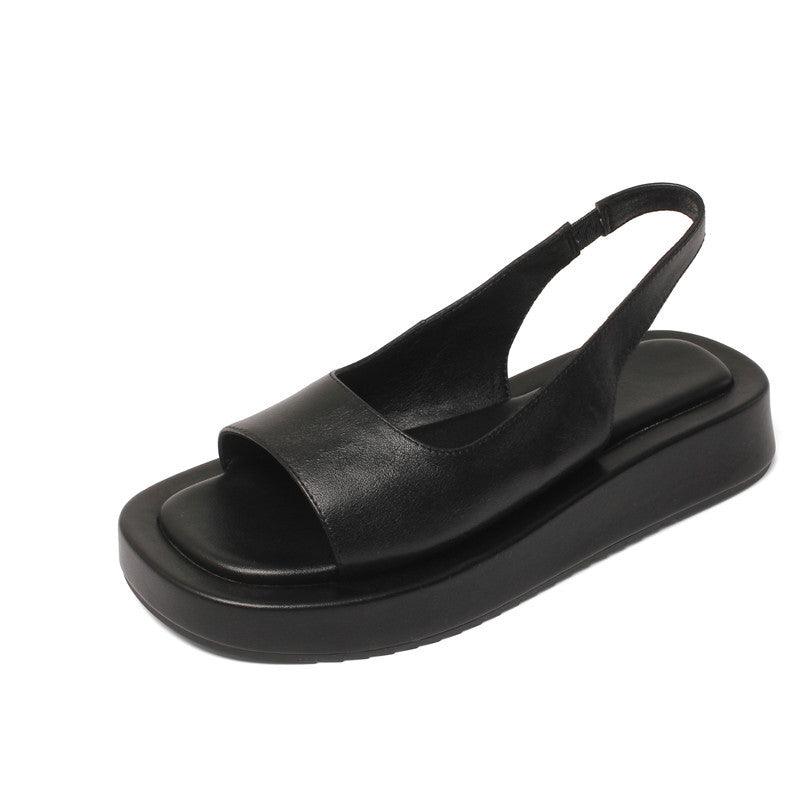 Super Fire Thick-soled Roman Shoes Flat Beach Shoes - MRSLM