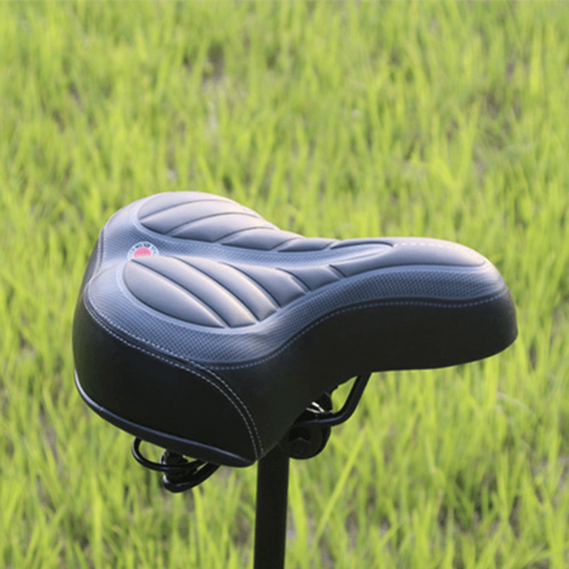 BIKIGHT Anti-Slip Anti-Vibration Comfortable Soft Double Spring Steel Skeleton Base Bike Saddles - MRSLM