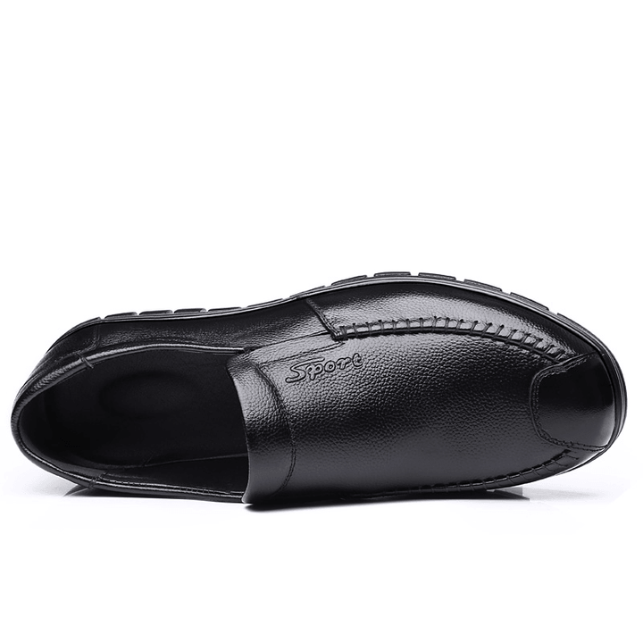 Genuine Leather Non-Slip Casual Oxfords - MRSLM