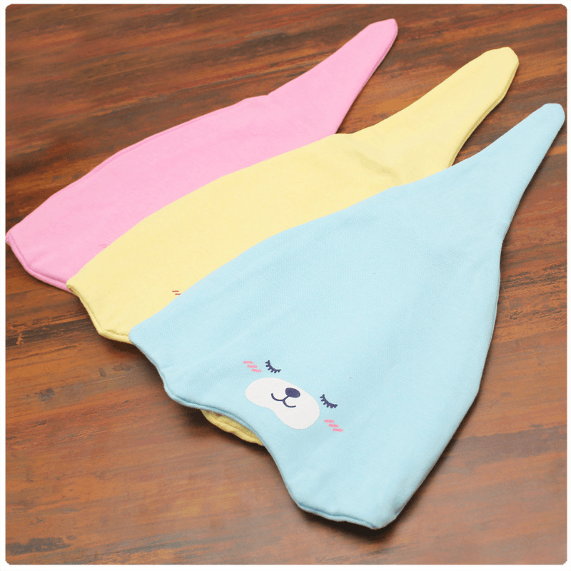 Baby Soft Cotton Sleeping Cap New Children'S Hat Cartoon Bear - MRSLM