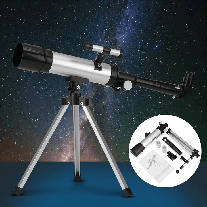 Ipree® Astronomical Telescope Monocular Astronomical Telescope+Tripod+Optical Finder Scope for Watch Travel Moon Bird for Kids &Students - MRSLM