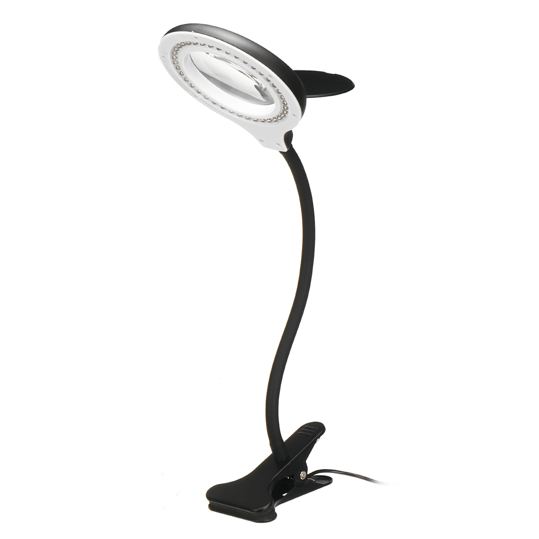 Clip-On 5X/10X Led Magnifying Glass Desk Lamp Electric USB Plug-In Magnifying Lamp - MRSLM