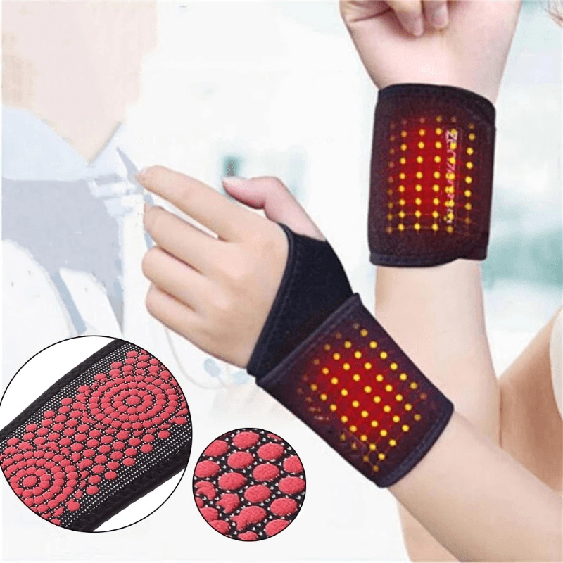 1PCS Self-Heating Wrist Brace Sports Protection Magnetic Therapy Tourmaline Arthritis Pain Relief Braces Belt for Health Care Tools - MRSLM