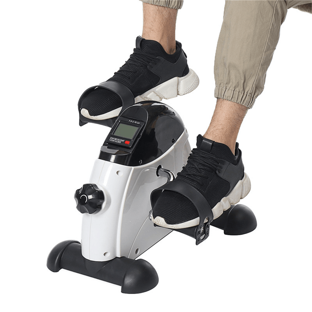 Folding Pedal Bike LCD Mini Muscle Legs Arms Trainer Bicycle Home Gym - MRSLM