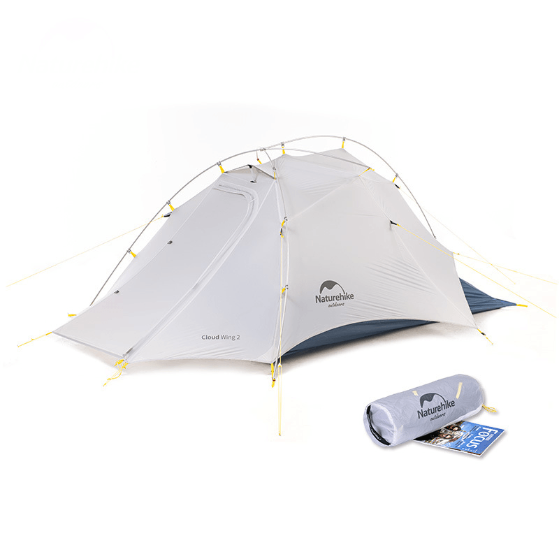 Naturehike NH19ZP083 15D Nylon Ultra-Light 2 Person Camping Tent Outdoor Portable Waterproof Hiking Traveling Tent - MRSLM
