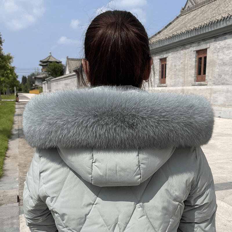 Collar Real Fur Men and Women Autumn and Winter Scarf Neck - MRSLM