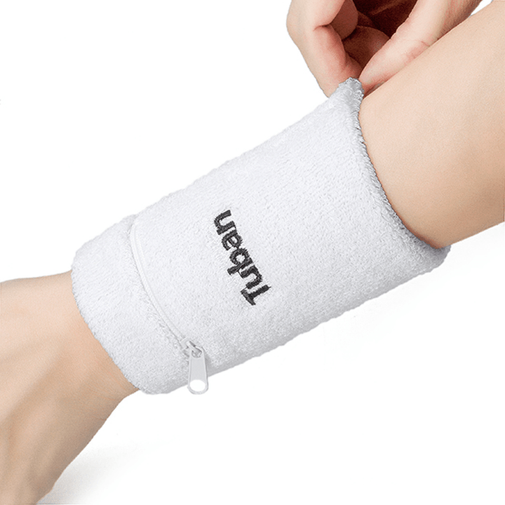 1 Pair Cotton Wrist Wrap Support Brace for Outdoor Basketball Volleyball Badminton - MRSLM
