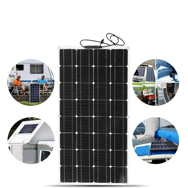 18V 100W ETFE Sunpower Flexible Solar Panel Monocrystalline Silicon Laminated Solar Panel 1050*540Mm - MRSLM