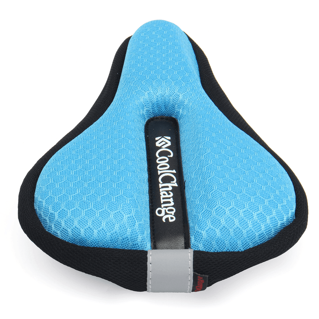 BIKIGHT Bike Saddle Pad Cushion Silicone Gel Bike Seat Cover Case Soft Pad Breathable - MRSLM