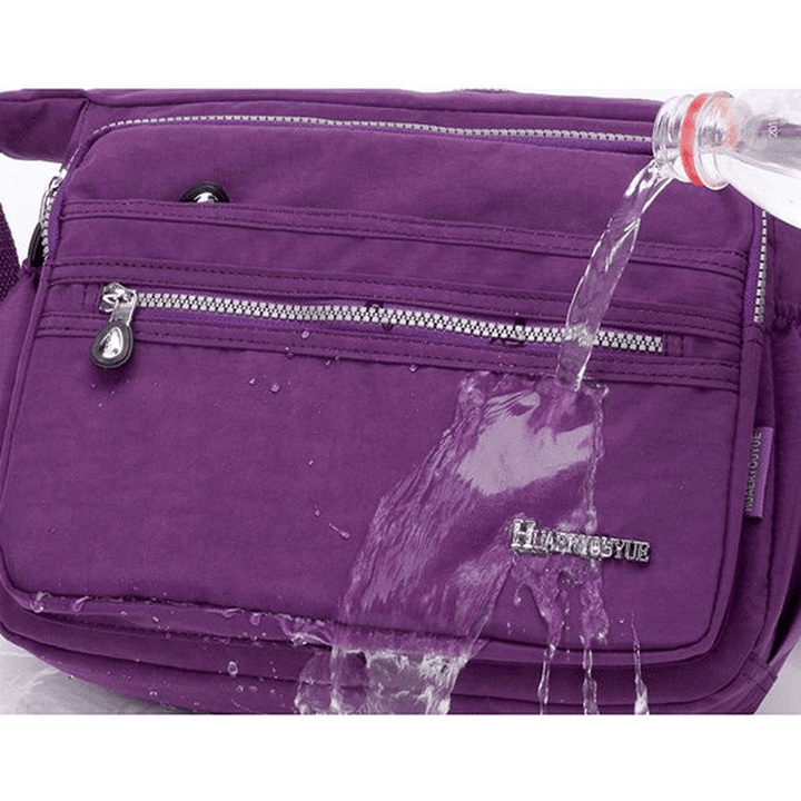 Nylon Waterproof Light Weight Crossbody Bag Shoulder Bag - MRSLM