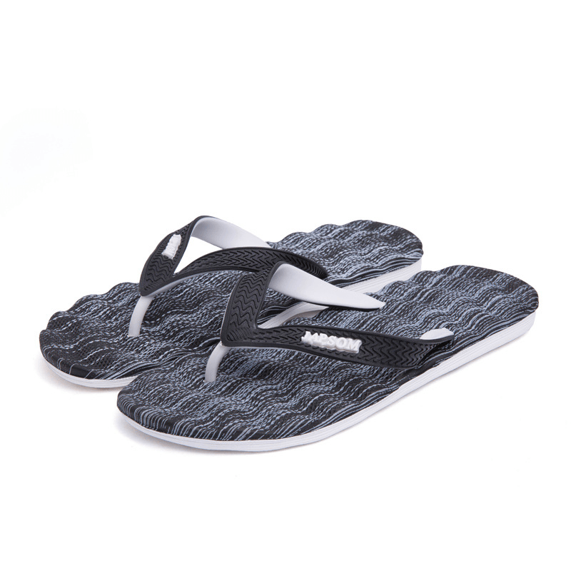 Men'S Casual Outdoor Beach and Indoor Home Clip Toe Slippers - MRSLM