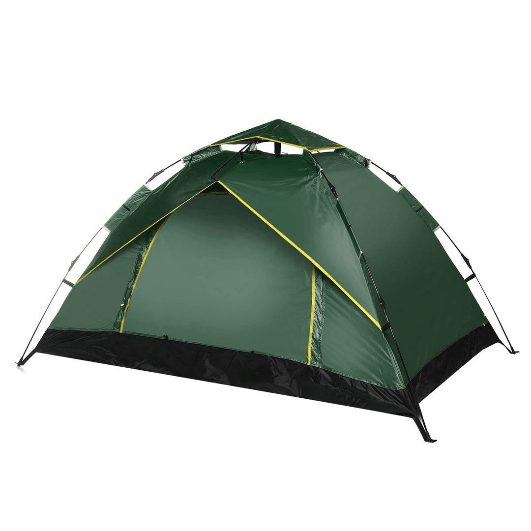 3-4 People Family Camping Tent Automatic Instant Sunshade Waterproof Awning Hiking Travel Fishing - MRSLM