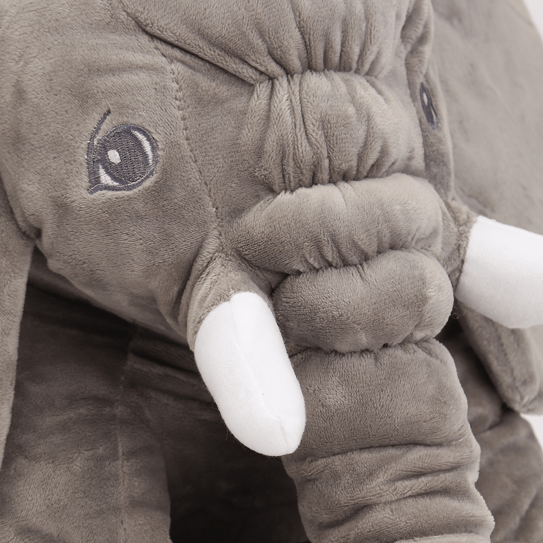 23.5" 60Cm Cute Jumbo Elephant Plush Doll Stuffed Animal Soft Kids Toy Gift - MRSLM