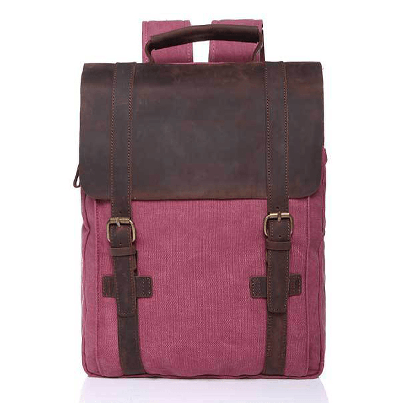 Vintage Canvas 15 Inch Laptop Bag Backpack Men Women - MRSLM