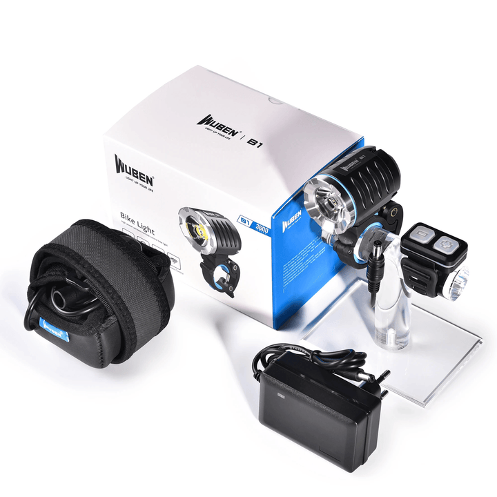 WUBEN B1 Professional Bicycle Light XHP70.2 3600 Lumens Continuous Emitting Rechargeable Waterproof Bike Lamp Torch 6600Mah - MRSLM