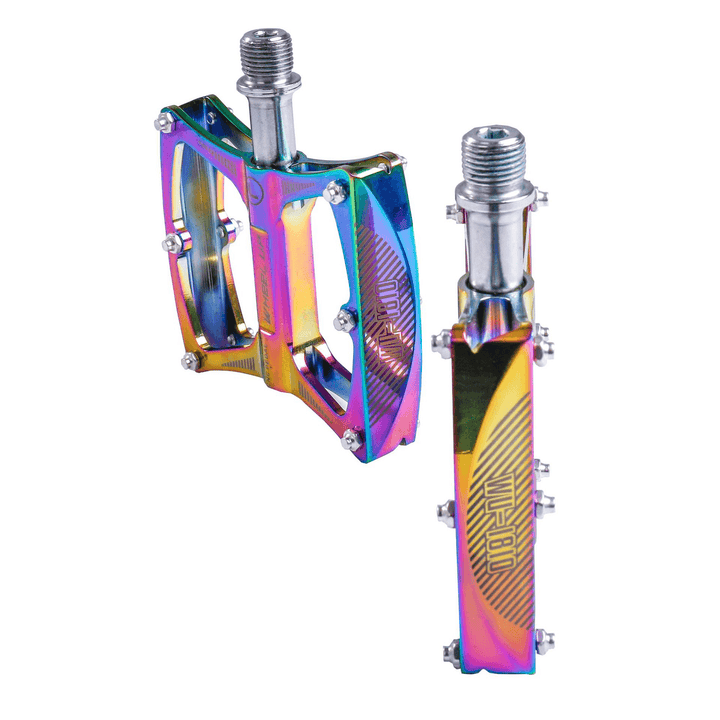 WHEEL up LXK340-02 Colorful Aluminium Alloy Bearing Skidproof Bike Pedals Outdoor Cycling Bicycle Pedals Bicycle Accessories - MRSLM