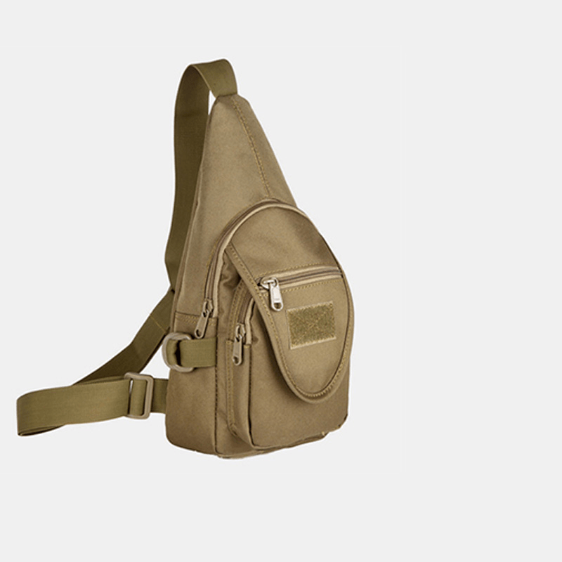 Men Oxford Waterproof Multi-Pocket Tactical Sling Crossbody Bag Chest Bag Sling Bag - MRSLM