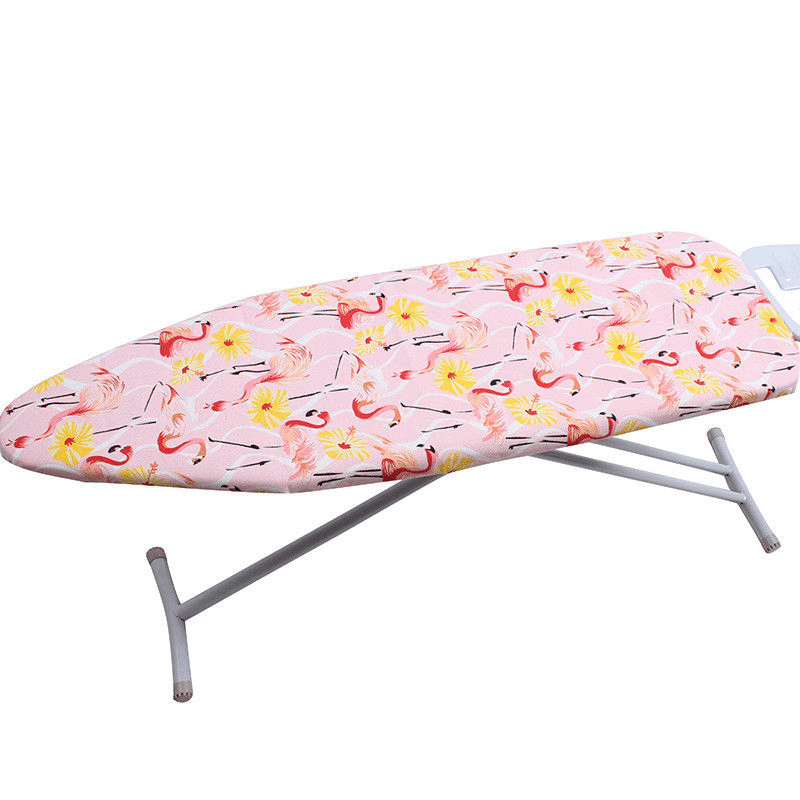 Padded Ironing Board Cover Retaining Flamingo with Heat-Reflective 2-Layers Cotton Pad - MRSLM
