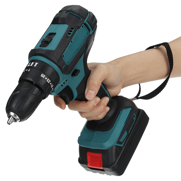 18V Electric Drill Rechargeable Screwdriver Flat Drill Impact Wrench W/ None or 1Pc or 2Pcs Battery - MRSLM