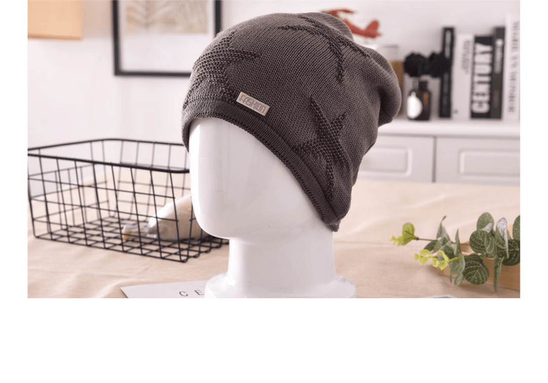 Men'S Fashion Knitted Outdoor Warm Woolen Cap - MRSLM
