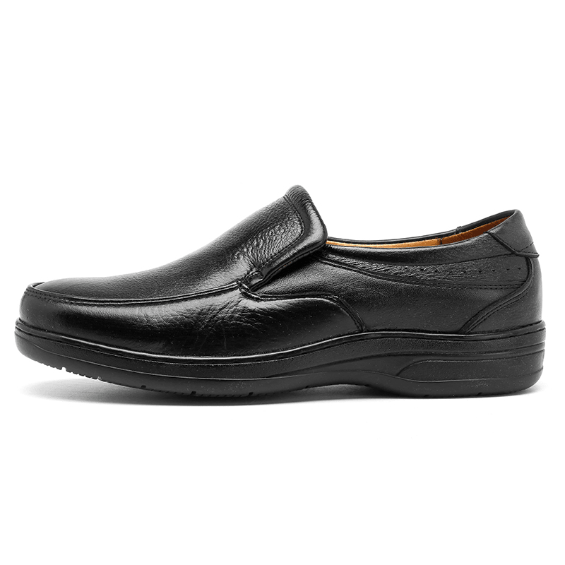 Men Genuine Leather Comfortable Slip on Oxfords - MRSLM