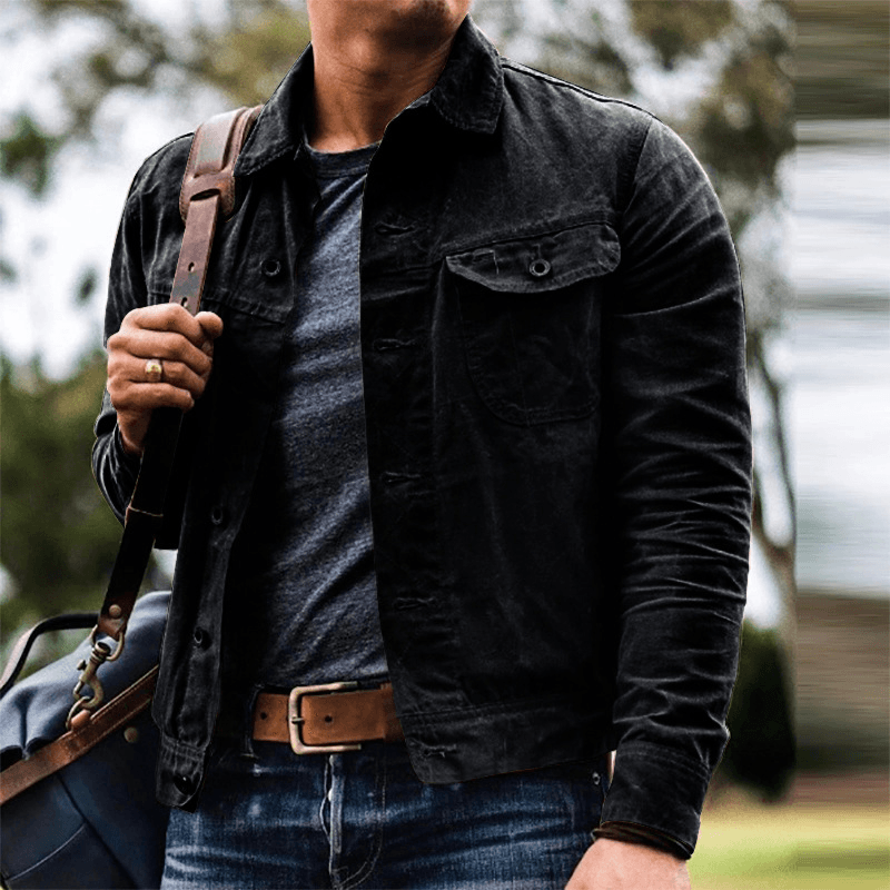 Men'S Casual Trend Cardigan Lapel Jacket - MRSLM