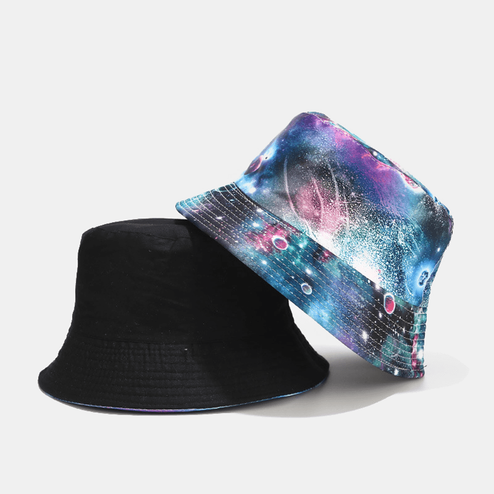Graffiti Galaxy Fisherman Hat Women'S Cotton Basin Hat Bucket Hat - MRSLM