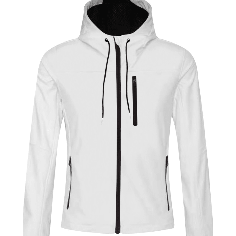 New Autumn and Winter Zipper Sweater Sports and Leisure Men'S Hooded Long-Sleeved Jacket Pure Color - MRSLM