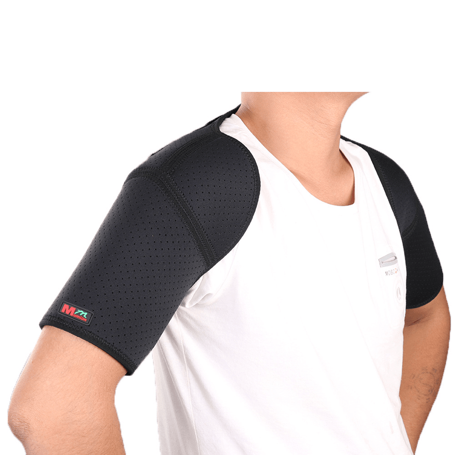 Mumian G08 1PC Rubber Nylon Shoulder Support Adjustable Pressure Breathable Shoulder Guard Sports Fitness Protective Gear - MRSLM