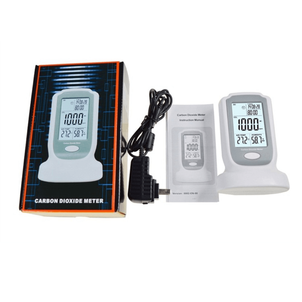 GM8802 Portable Carbon Dioxide Detector Gas Alarm 0-2000Ppm C02 Concentration Meter Detection - MRSLM