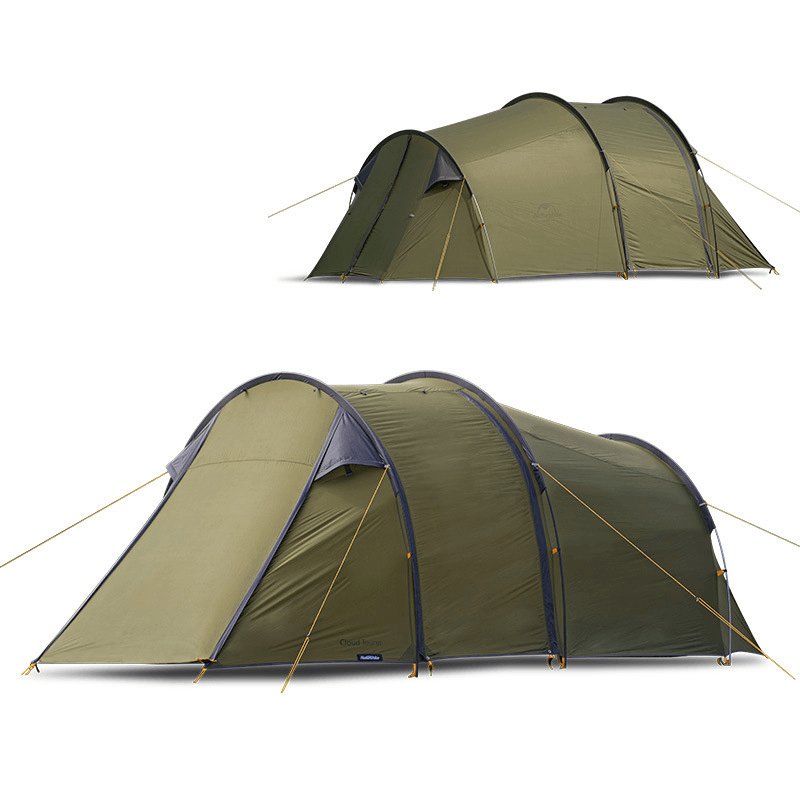Naturehike Double Person Camping Tent Waterproof Family Tent Motorcycle Self-Driving Tent Travel Sunshade Windproof Canopy - MRSLM