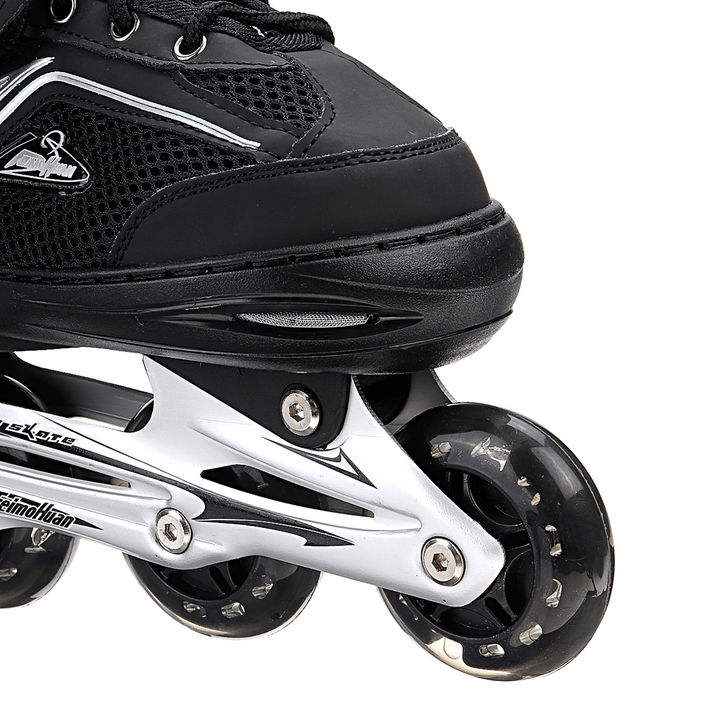 4 Size Adjustable Safe＆Durable Inline Skates for Kids and Adults Outdoor Blades Roller Skates with Full Light up LED Wheels Boys Girls Gifts - MRSLM