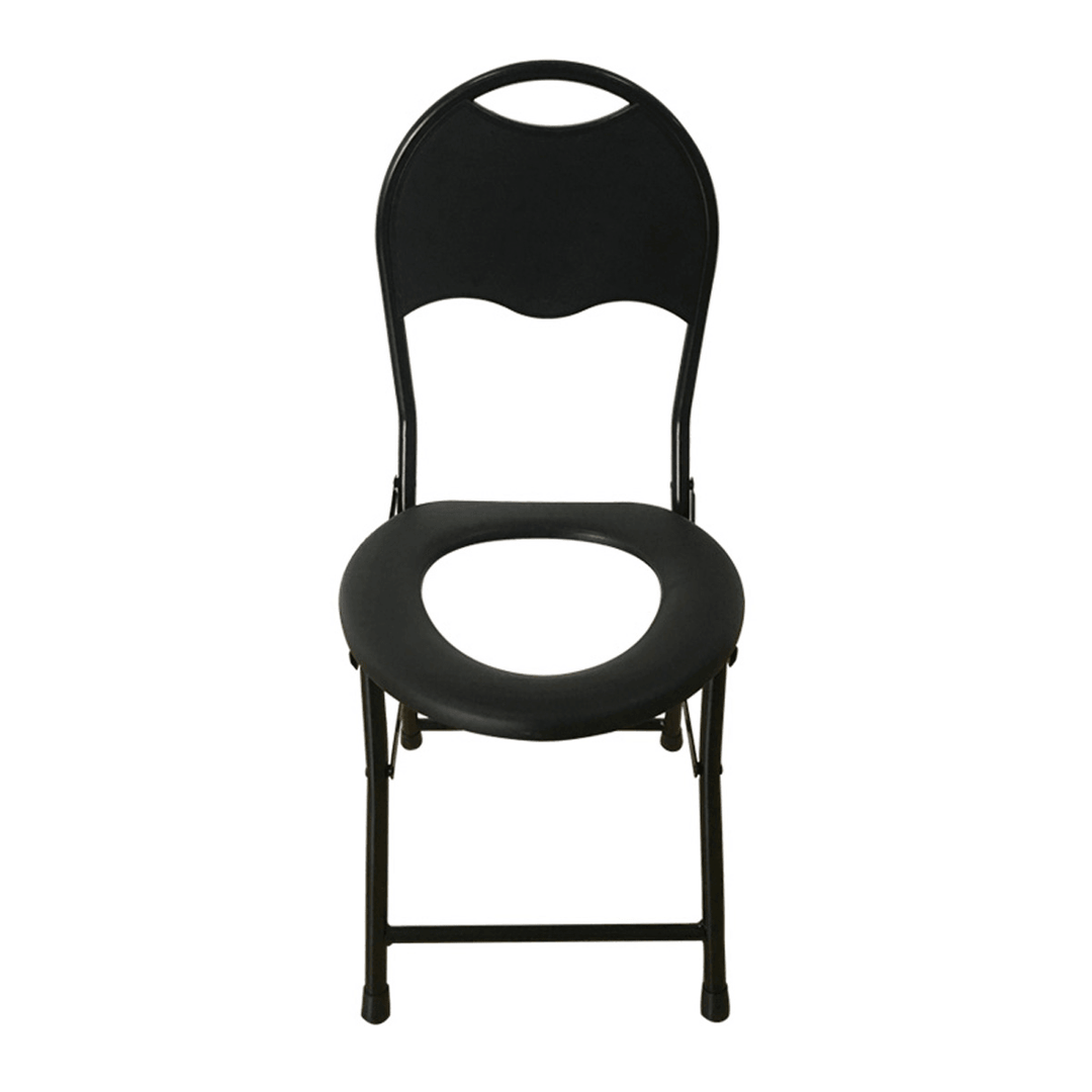 Foldable Medical Backrest Commode Chair Potty Chair for Elderly Gravida - MRSLM