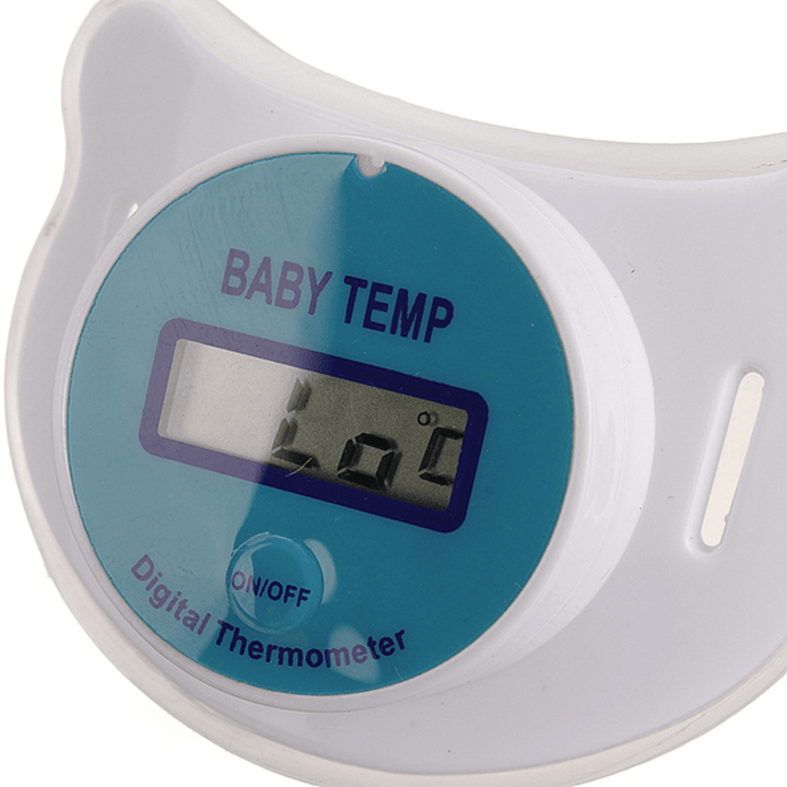 Vvcare KFT-21 LCD Baby Infant Nipple Pacifier Mouth Thermometer Portable Baby Celsius Thermometer Soother Soft Baby Kids Health Fever Care - MRSLM