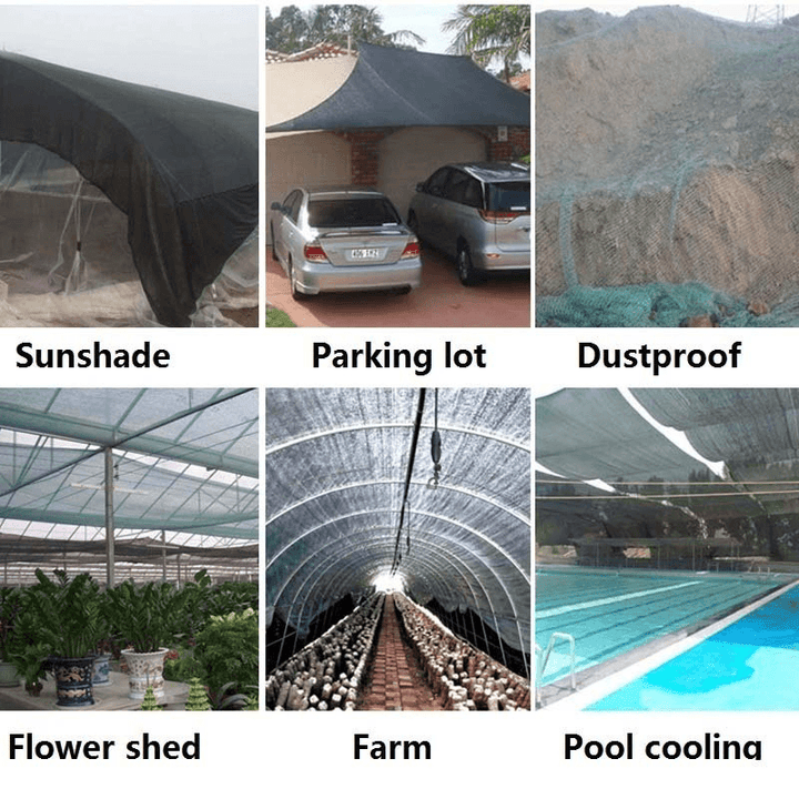 4*5 / 4*6 M Punched Encrypted Thicken Sunscreen Net Multifunctional for Sunshade Dustproof Flower Shed Farm - MRSLM